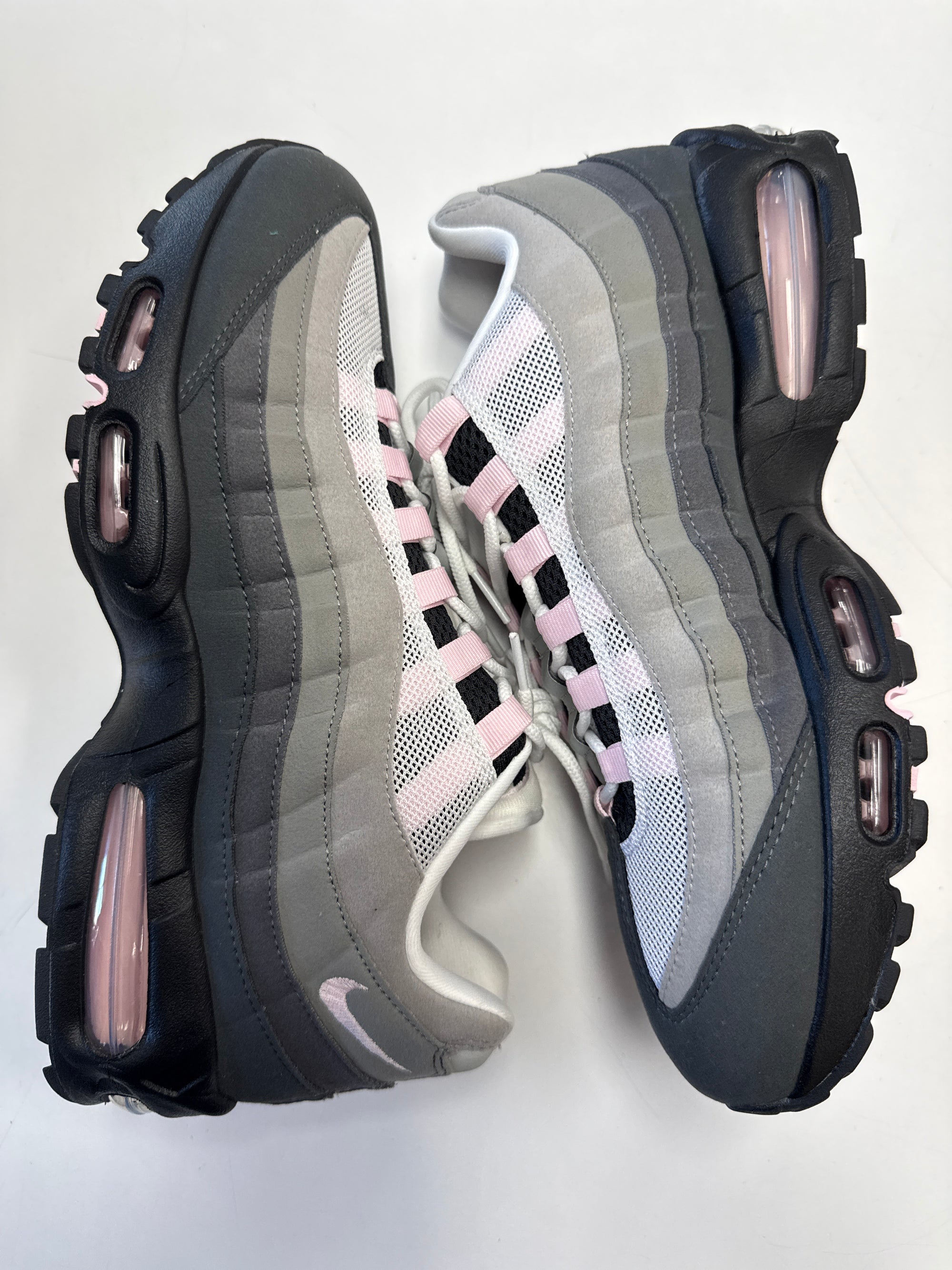 WMNS AIR MAX 95 OG BIG BUBBLE PINK FOAM - SIZE W13.5 M12 (WORN)