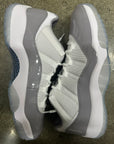 AIR JORDAN 11 LOW CEMENT GREY - SIZE 12 (WORN)