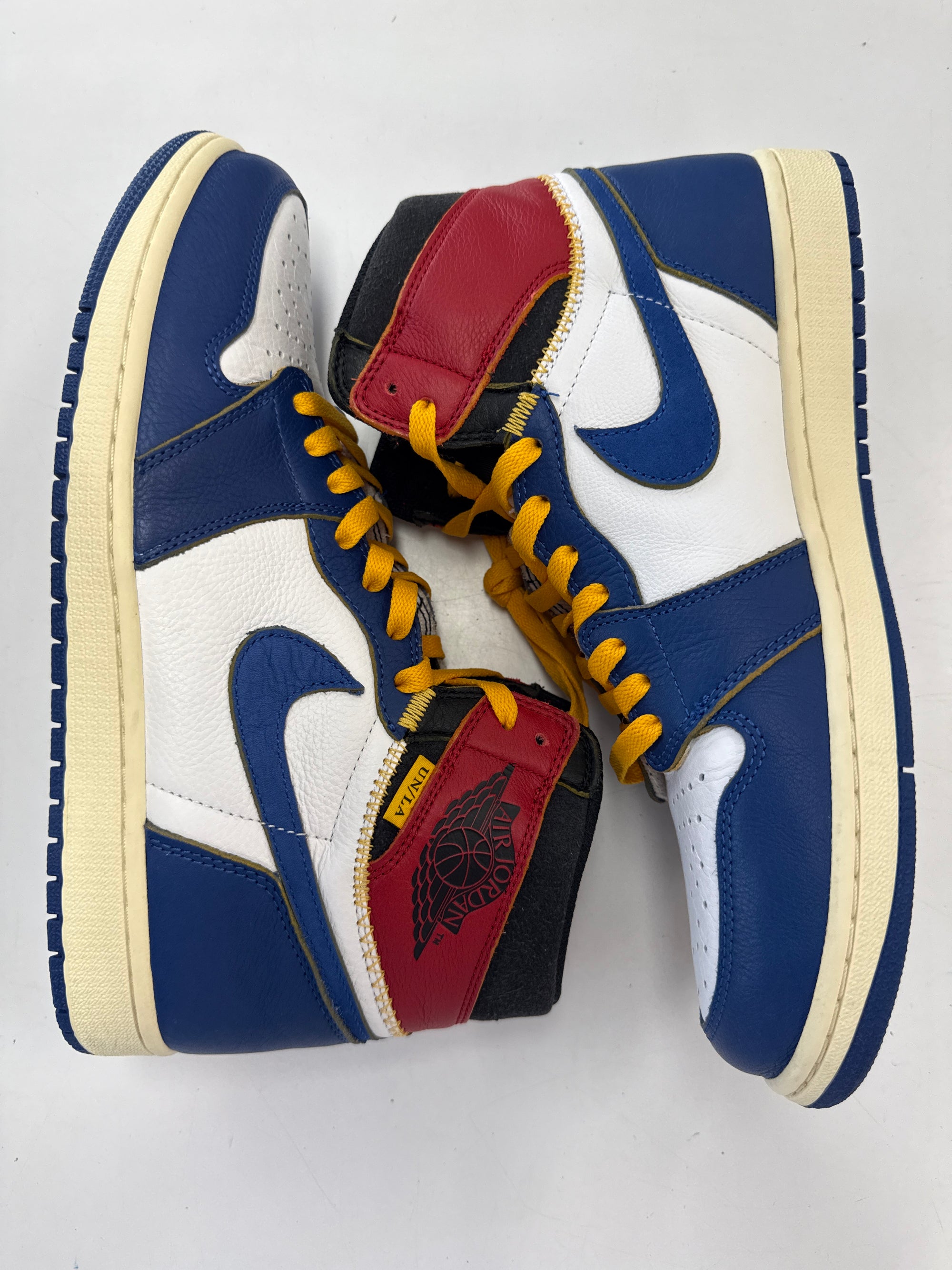 AIR JORDAN 1 HIGH UNION STORM BLUE - SIZE 11.5 (WORN) - SUPER CLEAN