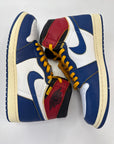 AIR JORDAN 1 HIGH UNION STORM BLUE - SIZE 11.5 (WORN) - SUPER CLEAN