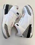 AIR JORDAN 3 WHITE CEMENT FREE THROW LINE - SIZE 9 (WORN)