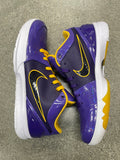 KOBE 4 PROTRO UNDEFEATED LAKERS SIZE 11 (WORN - REPLACEMENT BOX)