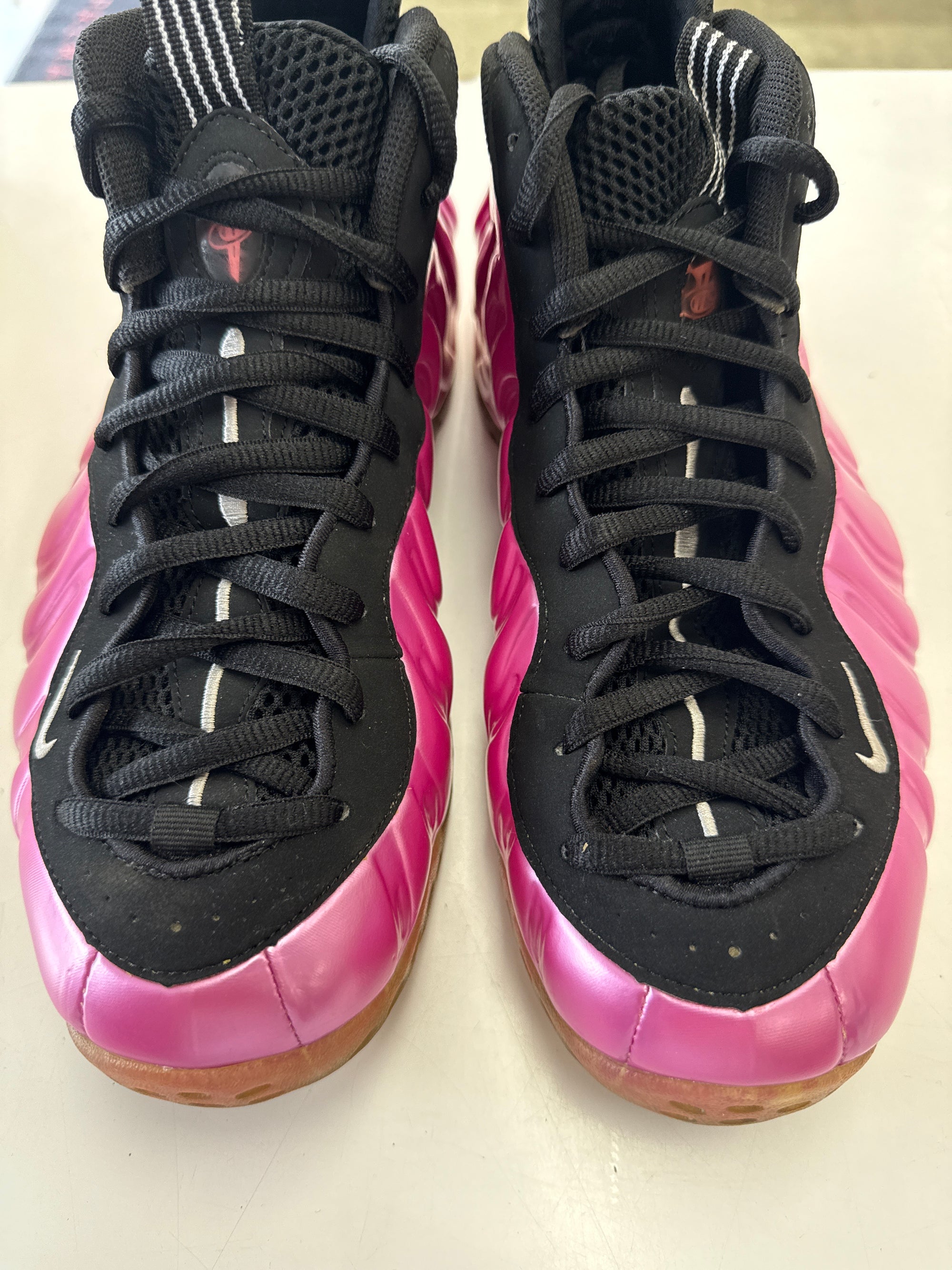 AIR FOAMPOSITE ONE PEARLIZED PINK - SIZE 10.5 (WORN)