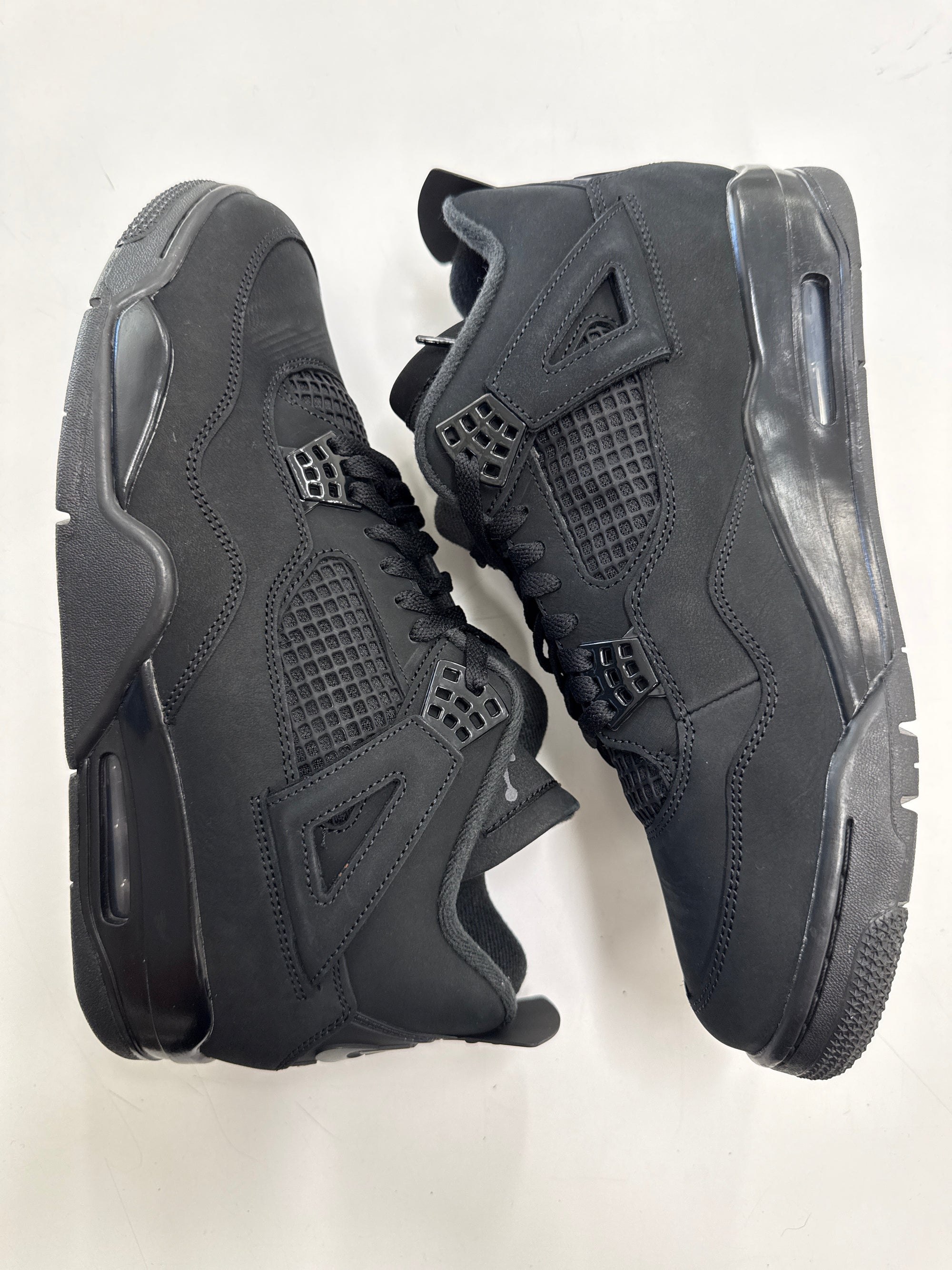 AIR JORDAN 4 BLACK CAT 2025 - SIZE 12 (WORN) - SUPER CLEAN