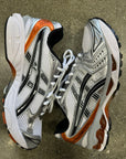 GEL KAYANO 14 WHI/ORANGE - SIZE 8.5 (WORN)