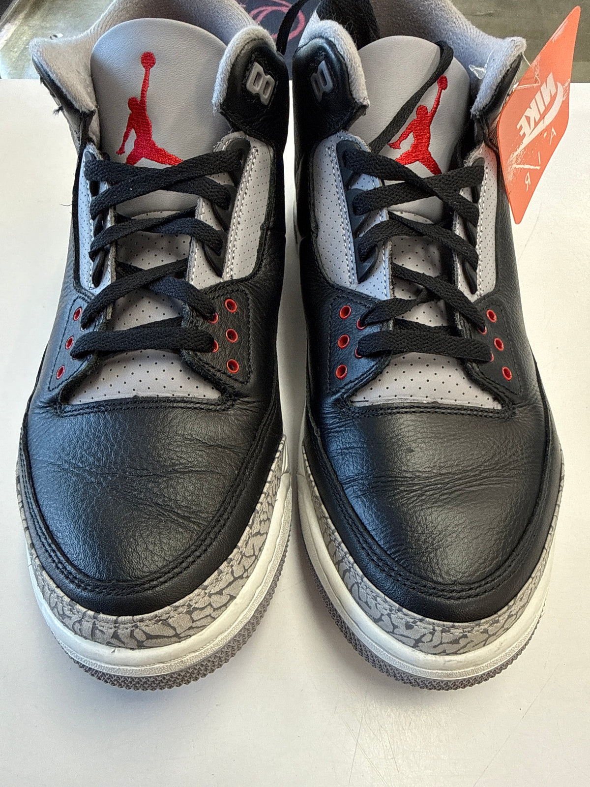 AIR JORDAN 3 BLACK CEMENT 2024 - SIZE 13 (WORN)