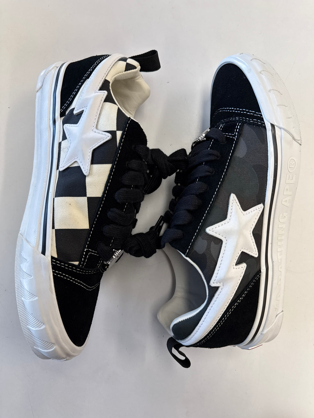 VANS KNU SKOOL BAPE BLACK CAMO - SIZE 10.5 (WORN)