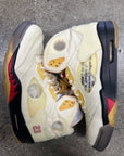 OFF WHITE AIR JORDAN 5 SAIL - SIZE 11 (WORN)