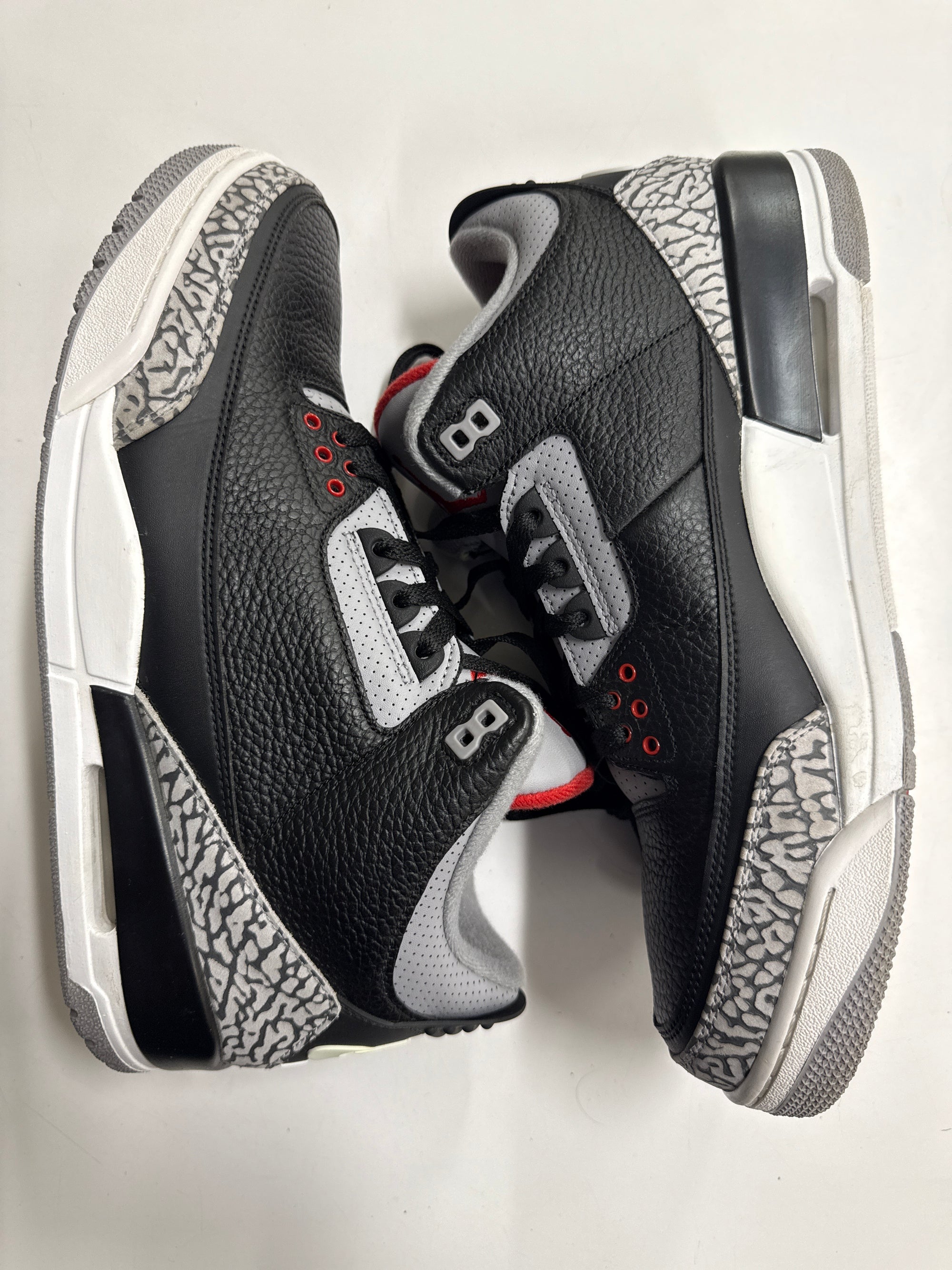 AIR JORDAN 3 BLACK CEMENT 2018 - SIZE 12 (WORN)