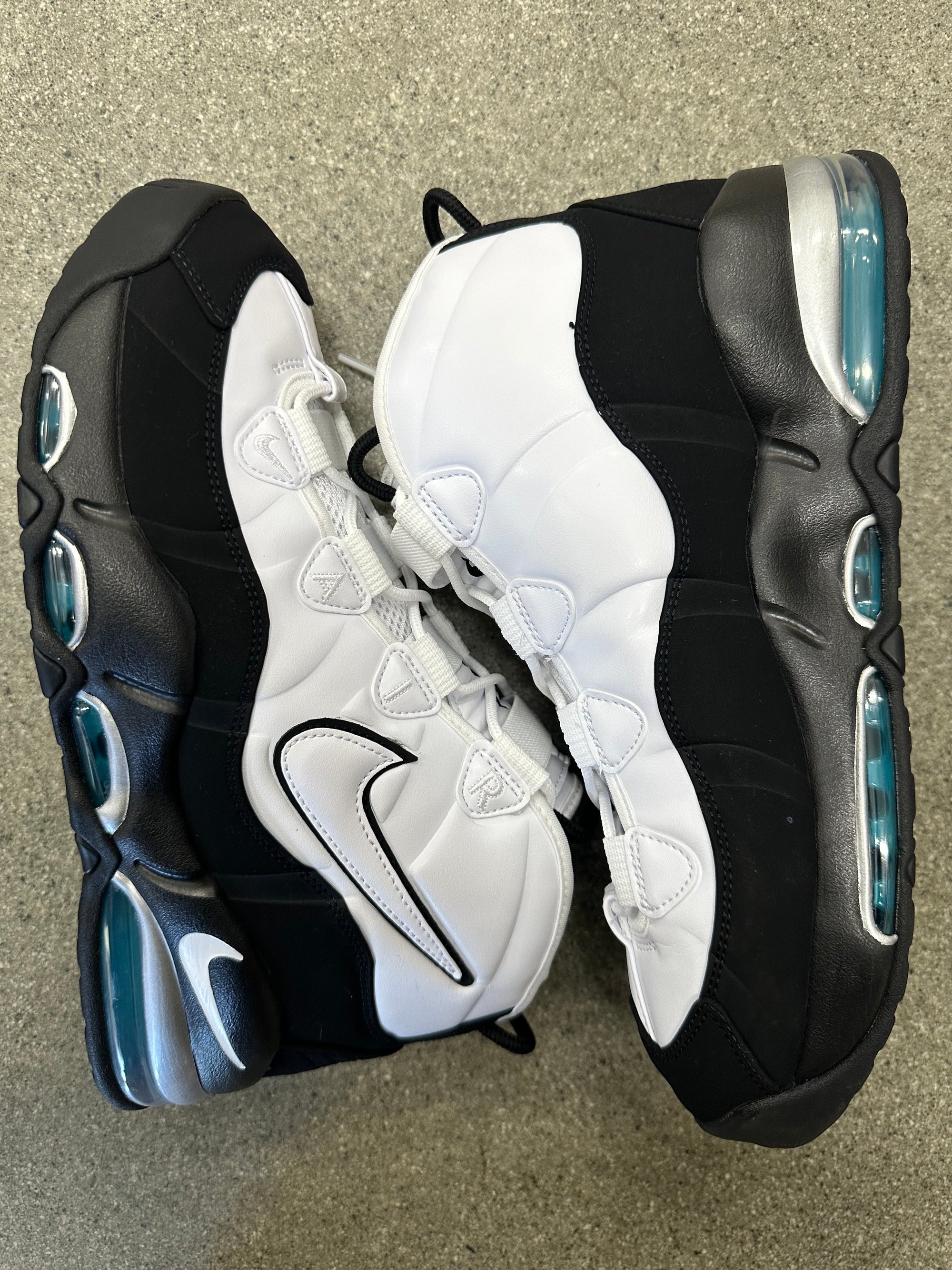 AIR MAX UPTEMPO 95 WHITE BLACK TEAL - SIZE 11 (WORN)