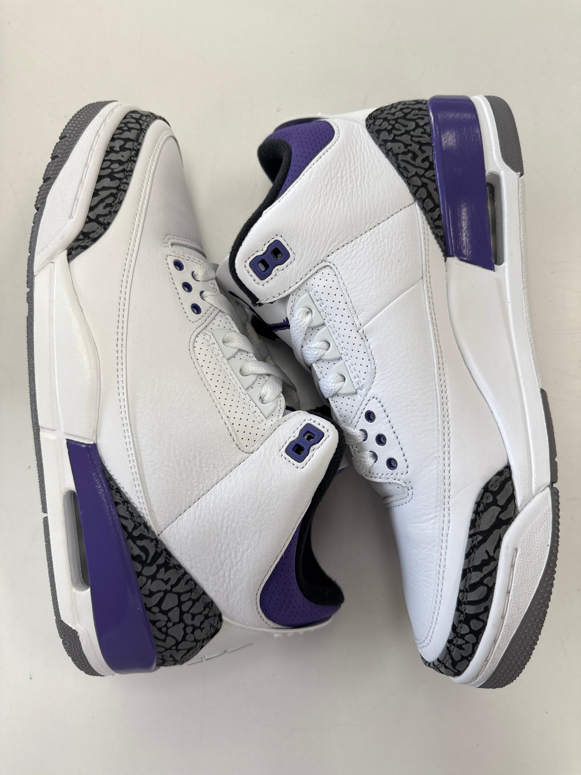 AIR JORDAN 3 DARK IRIS - SIZE 10 (WORN) - SUPER CLEAN