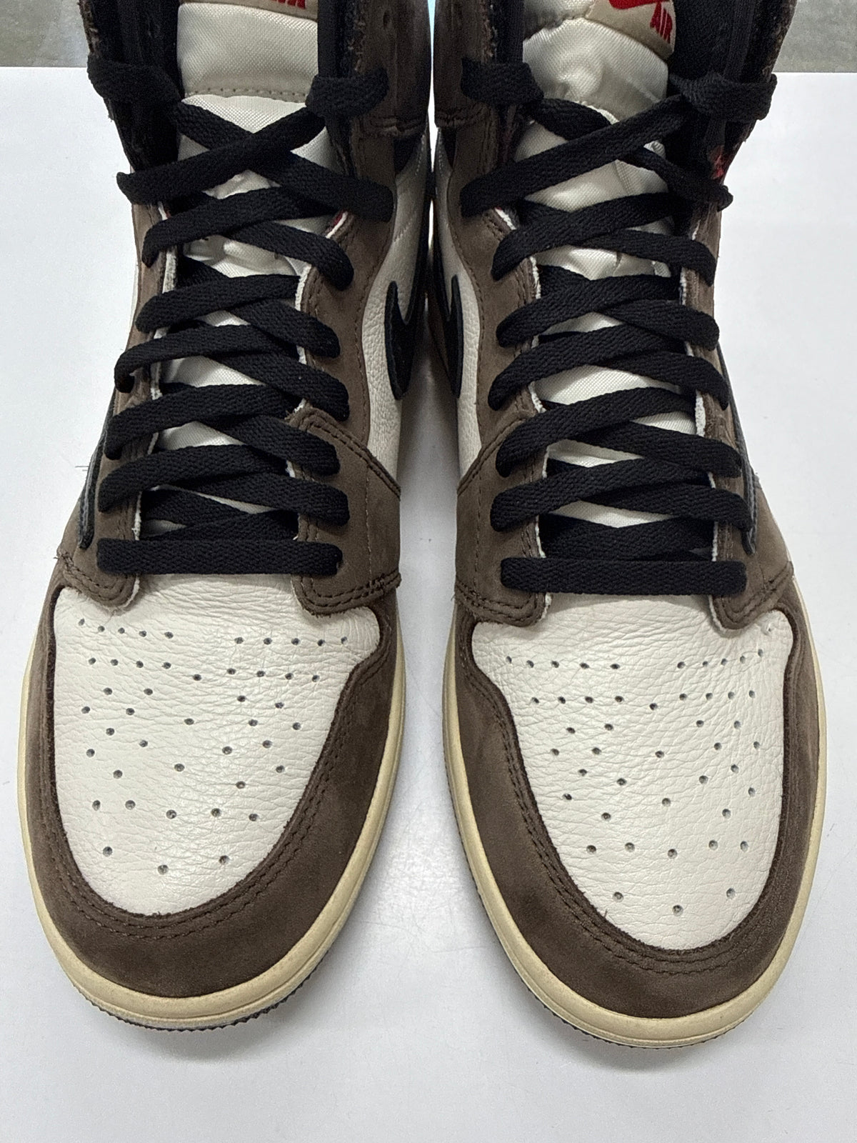 AIR JORDAN 1 HIGH TRAVIS SCOTT MOCHA - SIZE 12 (WORN) - SUPER CLEAN