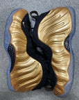 AIR FOAMPOSITE METALLIC GOLD 2017 - SIZE 9.5 (WORN)