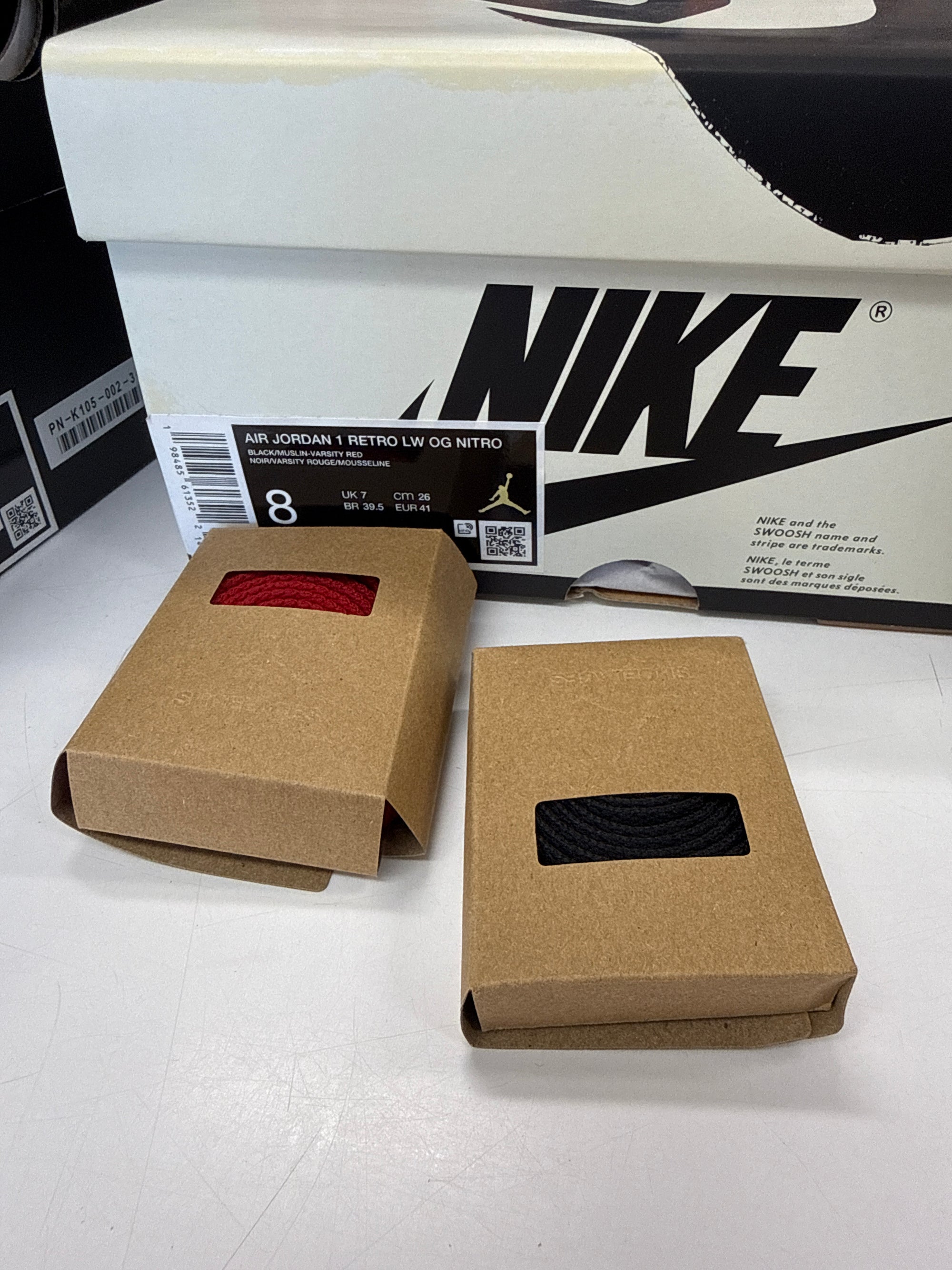 AIR JORDAN 1 LOW NIGEL SYLVESTER BETTER WITH TIME  - SIZE 8 (WORN)