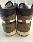 AIR JORDAN 1 HIGH TRAVIS SCOTT MOCHA - SIZE 11 (WORN)
