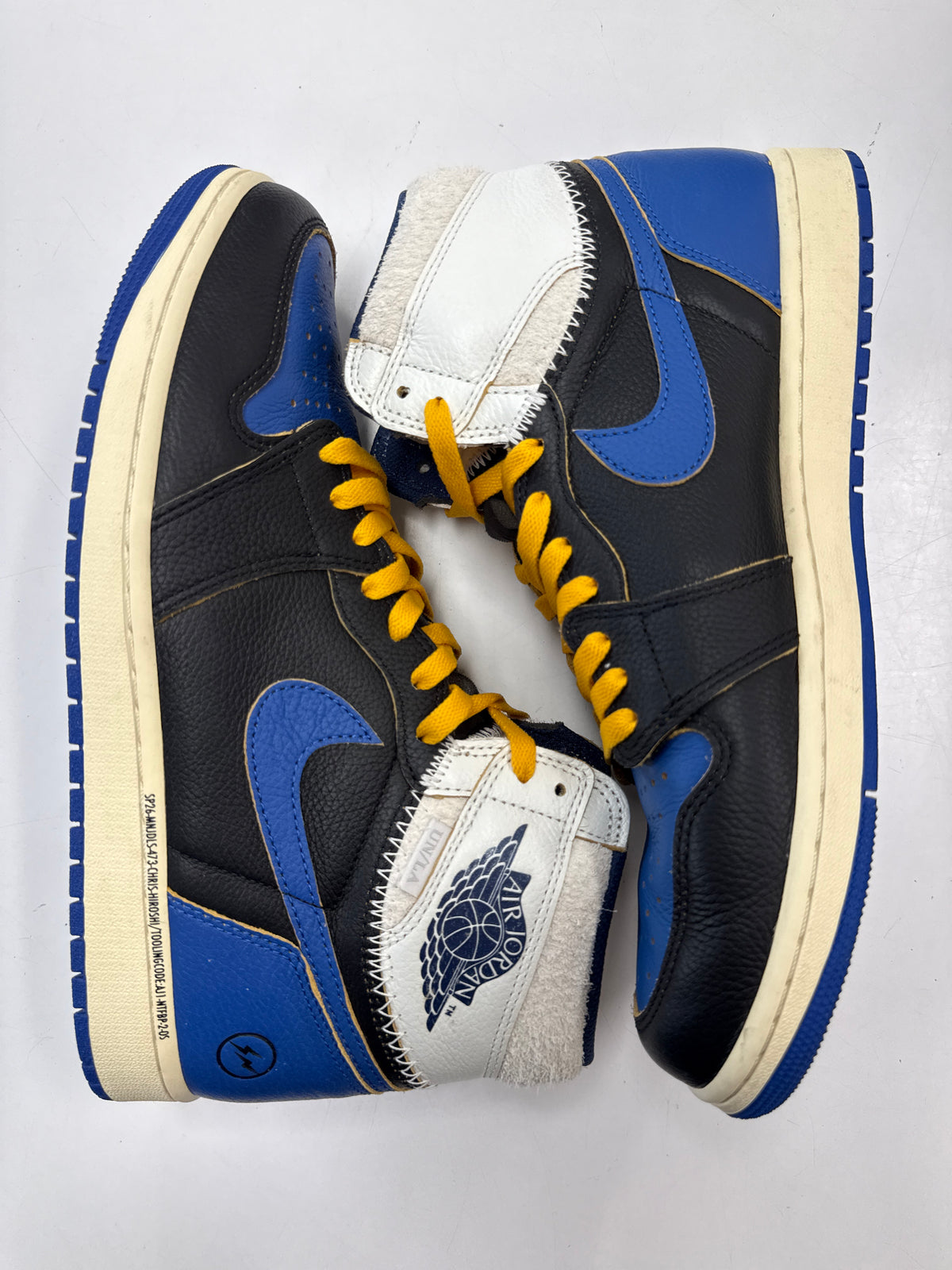 AIR JORDAN 1 HIGH FRAGMENT X UNION FRAMENT X UNION LA SPORT ROYAL - SIZE 11.5 (WORN)