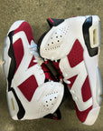 AIR JORDAN 6 CARMINE - SIZE 9.5 (WORN) - SUPER CLEAN