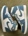 WMNS AIR JORDAN 1 HIGH DENIM - SIZE W9.5 M8 (WORN)