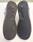 OFF WHITE AIR FORCE 1 LOW BLACK WHITE - SIZE 10 (WORN)