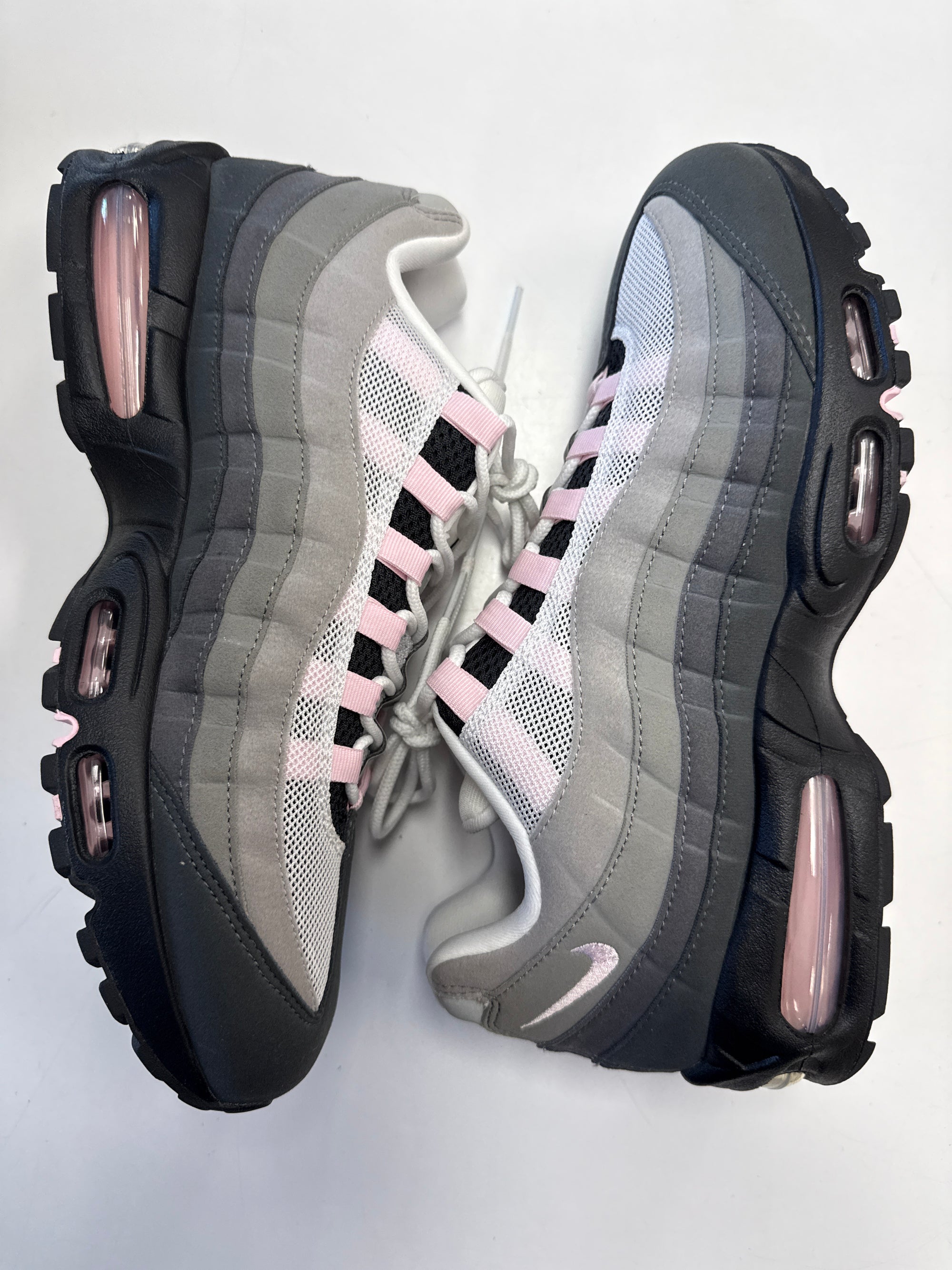 WMNS AIR MAX 95 OG BIG BUBBLE PINK FOAM - SIZE W13.5 M12 (WORN)