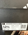 ADIDAS ADIZERO EVO SL BAPE GREEN - SIZE 12.5 (WORN)