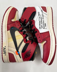 OFF WHITE AIR JORDAN 1 HIGH CHICAGO - SIZE 9 (WORN)