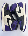 AIR JORDAN 1 HIGH COURT PURPLE - SIZE 10.5 (WORN) - SUPER CLEAN