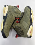 AIR JORDAN 6 OLIVE TRAVIS SCOTT - SIZE 11 (WORN)