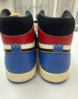 AIR JORDAN 1 HIGH OG FRAGMENT X UNION RED SPORT - SIZE 8.5 (WORN)