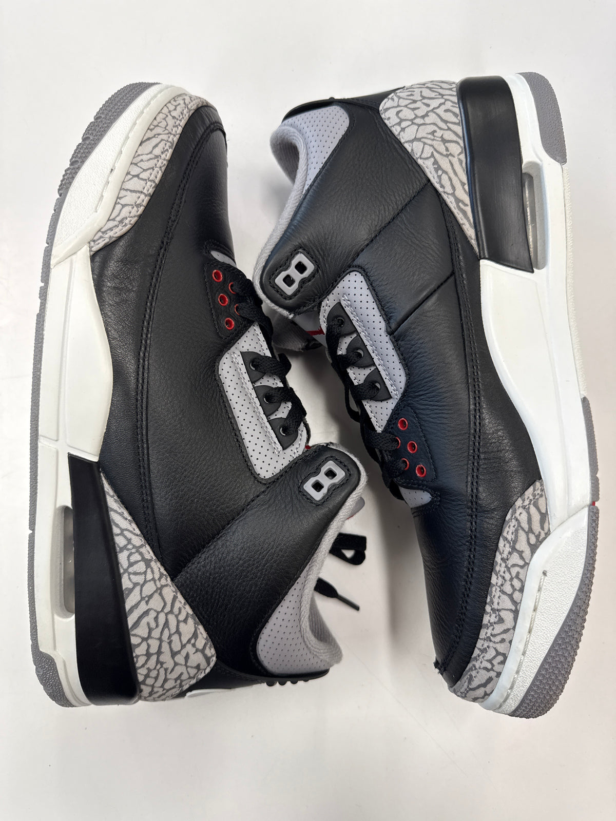 AIR JORDAN 3 BLACK CEMENT 2024 - SIZE 12 (WORN)