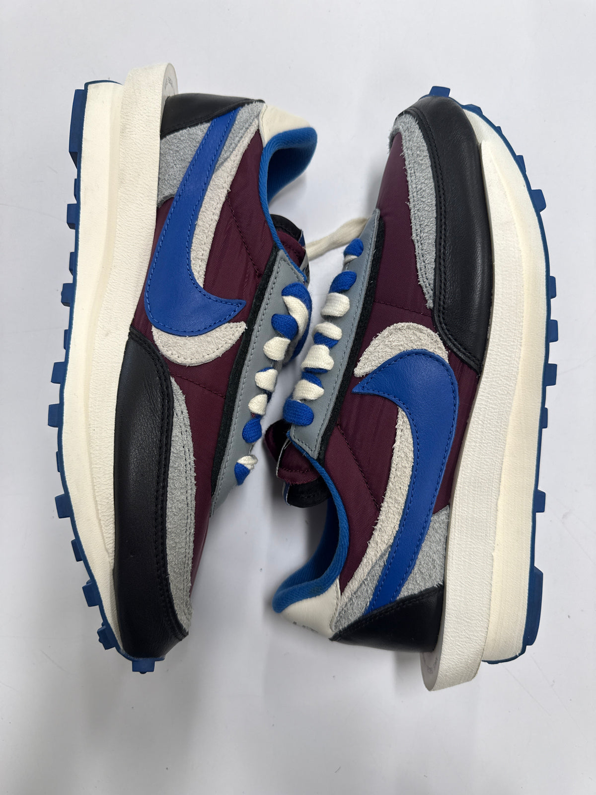 LD WAFFLE SACAI UNDERCOVER NIGHT MAROON TEAM ROYAL - SIZE 9.5 (WORN)