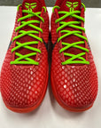 KOBE 6 PROTRO REVERSE GRINCH - SIZE 9 (WORN) - SUPER CLEAN