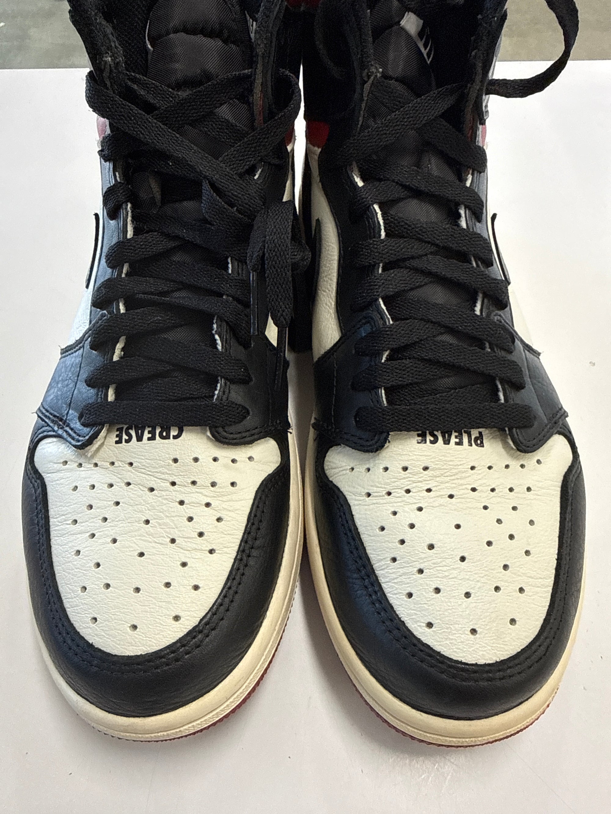 AIR JORDAN 1 HIGH NOT FOR RESALE - SIZE 10 (WORN) - MIDSOLE YELLOWING
