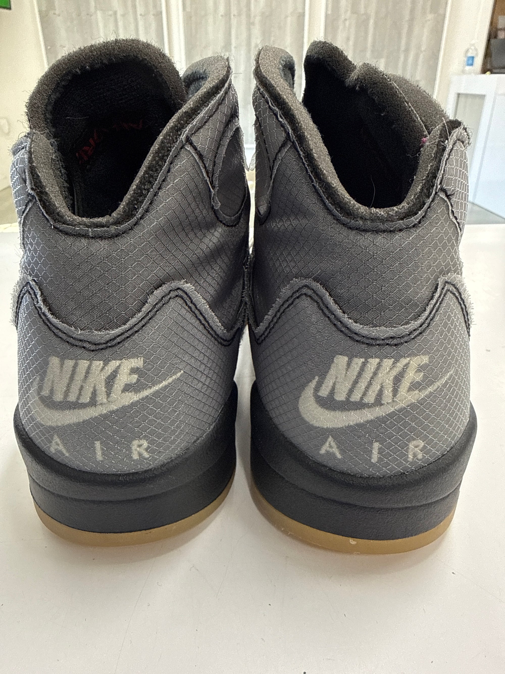OFF WHITE AIR JORDAN 5 MUSLIN - SIZE 10 (WORN) - SUPER CLEAN - CLEAR NETTING