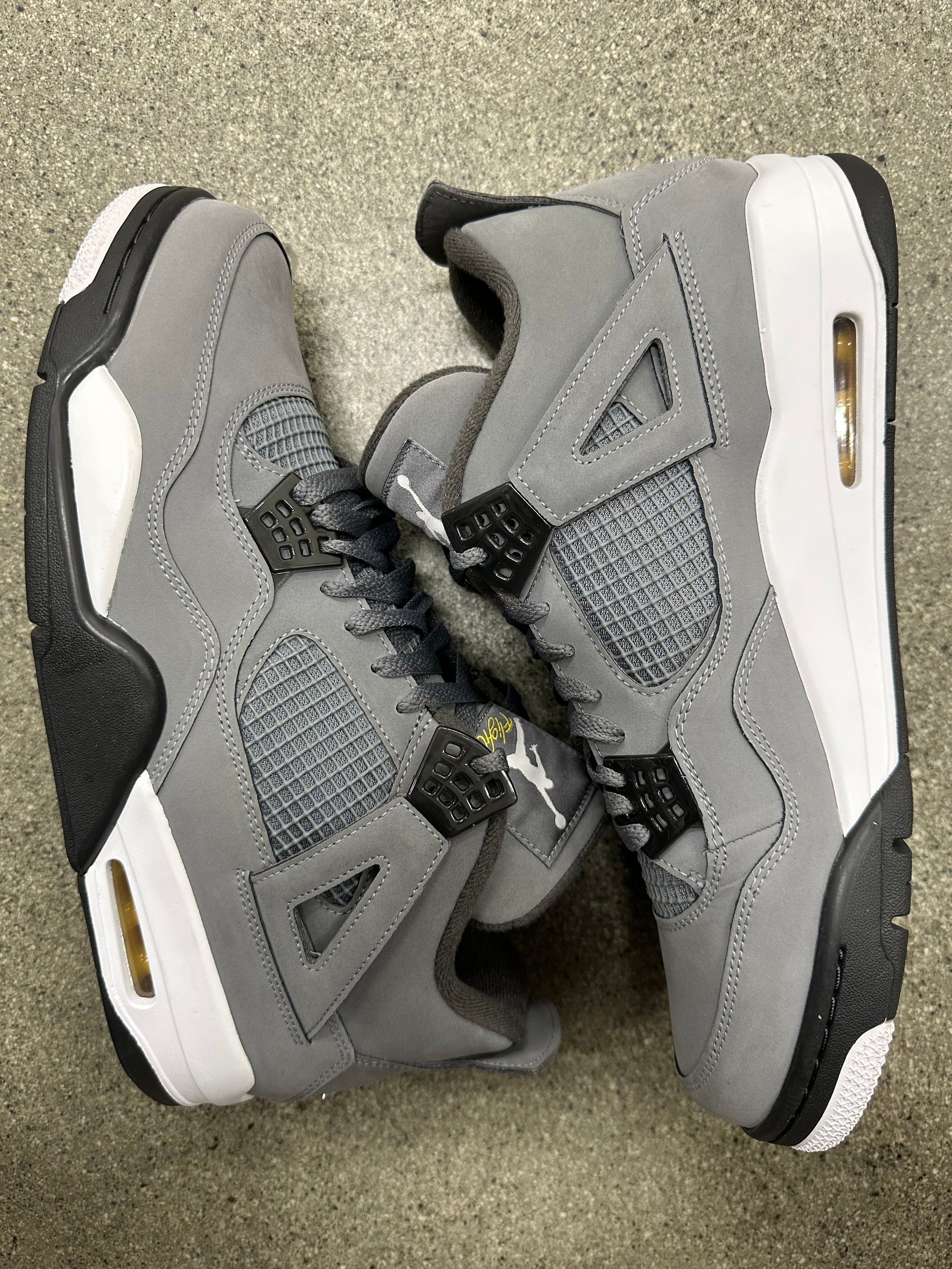 AIR JORDAN 4 COOL GREY - SIZE 13 (WORN) (SUPER CLEAN)