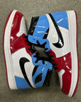 AIR JORDAN 1 HIGH FEARLESS UNC TO CHICAGO - SIZE 10 (WORN)