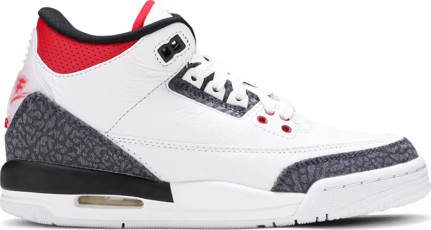 Air Jordan 3 Retro SE-T GS "CO JP/FIRE RED DENIM"