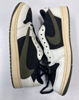 WMNS AIR JORDAN 1 LOW TRAVIS SCOTT OLIVE - SIZE W13 M11.5 (WORN)