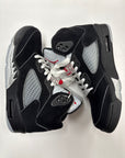 AIR JORDAN 5 REIMAGINED BLACK METALLIC - SIZE 9 (WORN)
