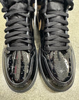 AIR JORDAN 1 HIGH BLACK METALLIC - SIZE 9.5 (WORN)