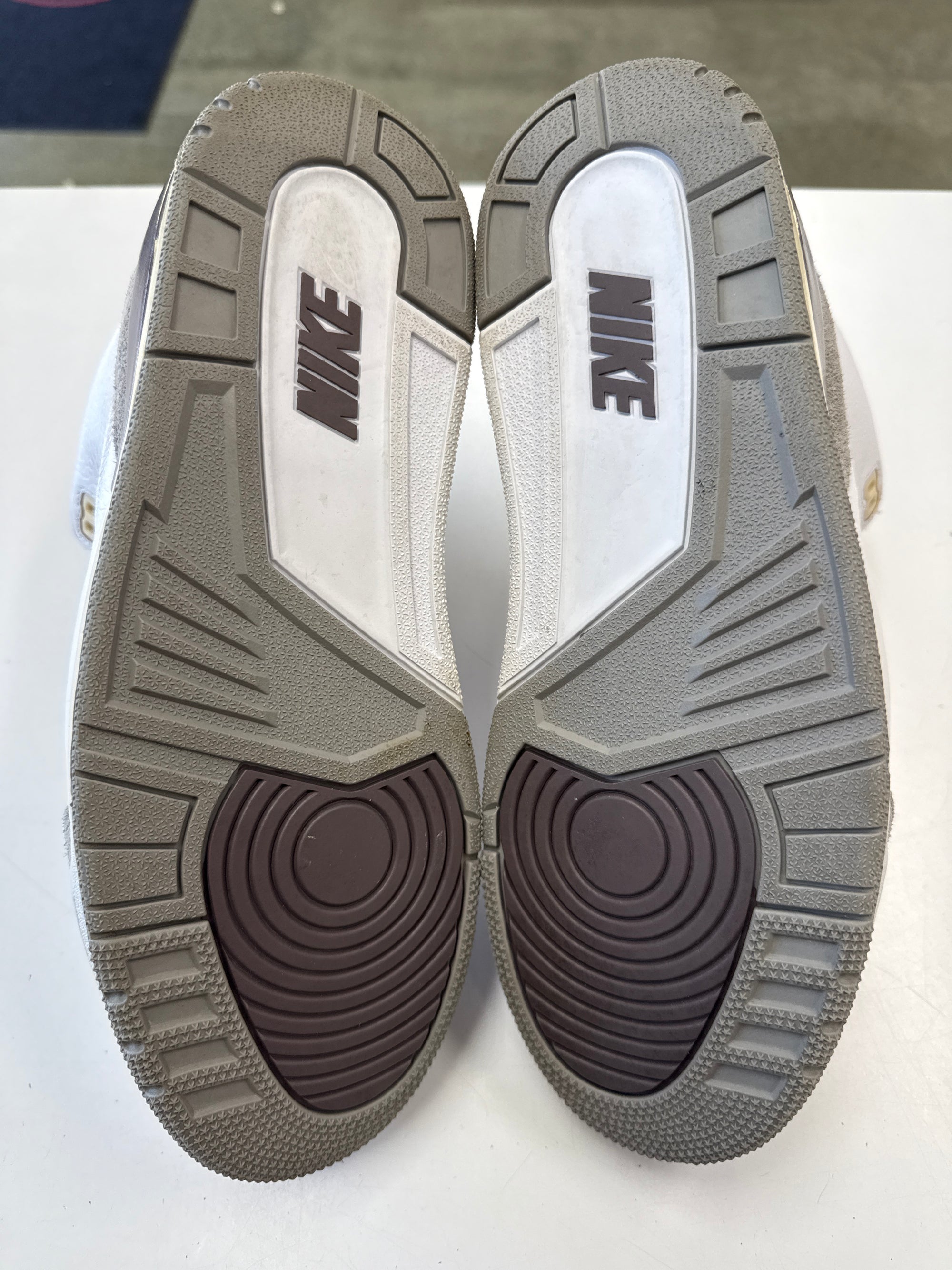WMNS AIR JORDAN 3 A MA 3 WHITE - SIZE W12.5 M11 (WORN)