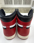 AIR JORDAN 1 HIGH BLACK TOE REIMAGINED - SIZE 10 (WORN)