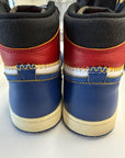 AIR JORDAN 1 HIGH UNION STORM BLUE - SIZE 9 (WORN)