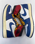 AIR JORDAN 1 HIGH UNION STORM BLUE - SIZE 9 (WORN)