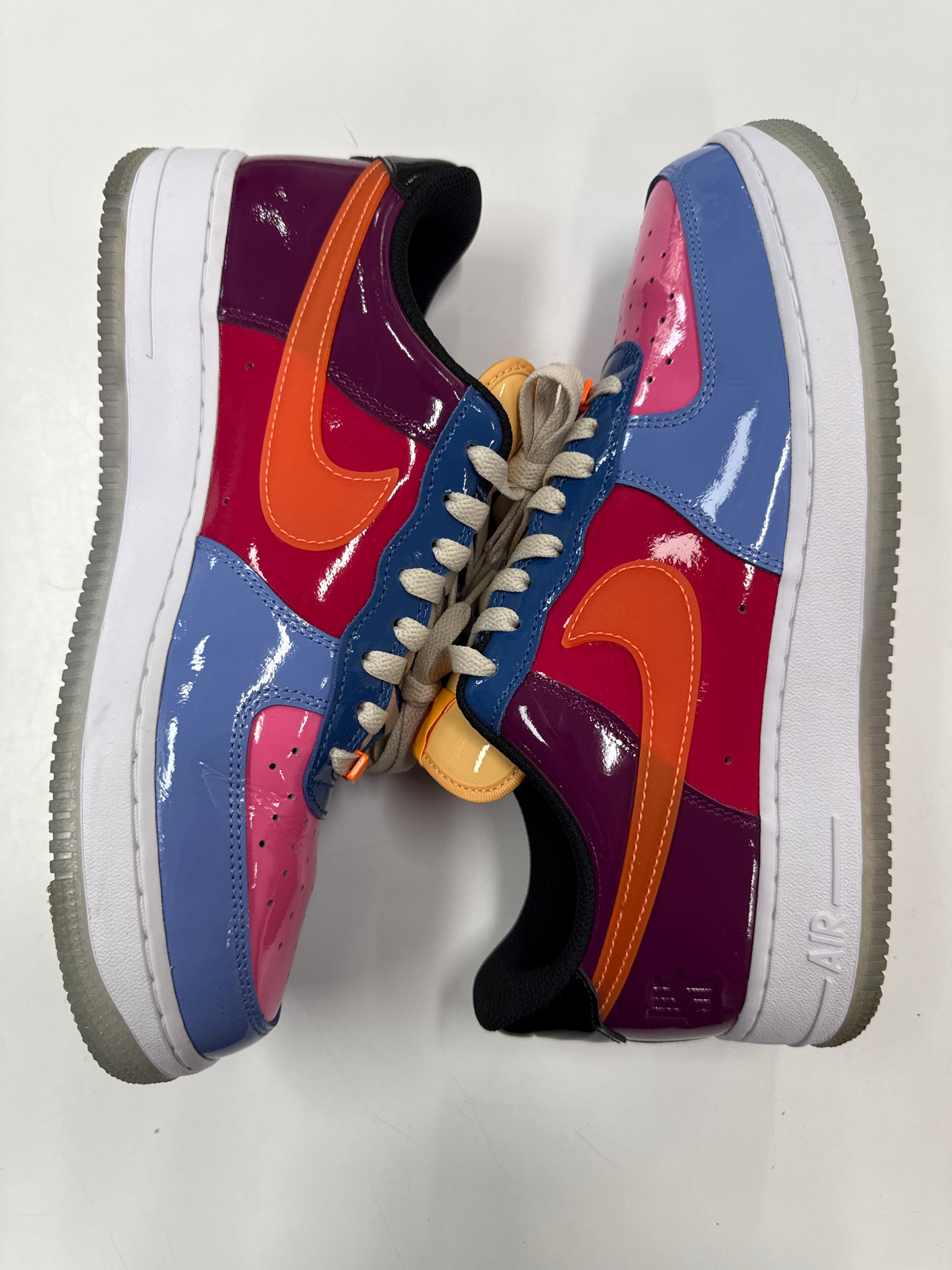 AIR FORCE 1 L0W UNDEFEATED MULTI-PATENT TOTAL ORANGE - SIZE 10.5 (WORN)
