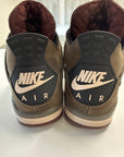 AIR JORDAN 4 A MA MANIERE DARK MOCHA - SIZE 9 (WORN) - SUPER CLEAN