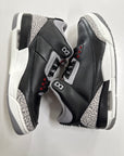AIR JORDAN 3 BLACK CEMENT - SIZE 8 (WORN)