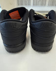 SB DUNK LOW TRIPLE BLACK - SIZE 9 (WORN)