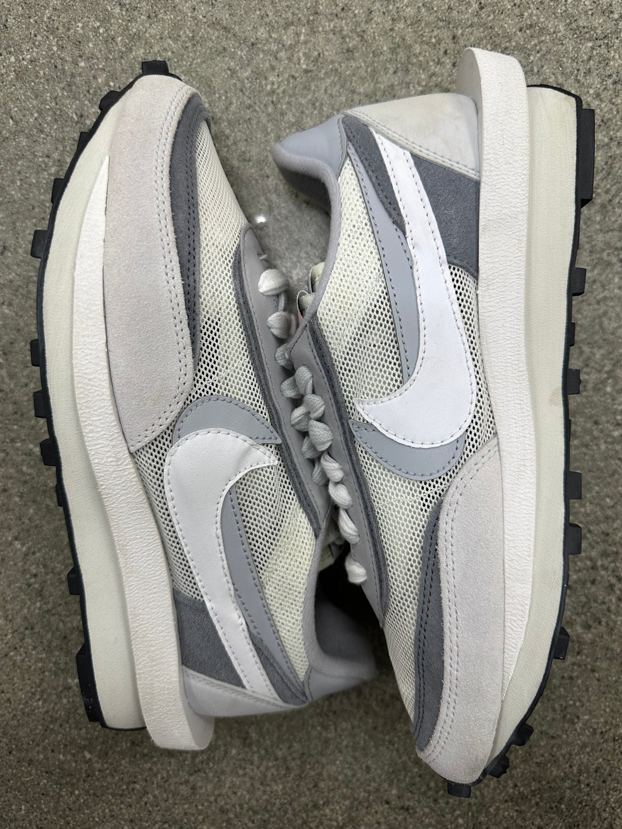 LDWAFFLE SACAI SUMMIT WHITE - SIZE 8.5 (WORN)