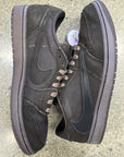 AIR JORDAN 1 LOW VELVET BROWN - SIZE 10 (WORN) - SUPER CLEAN
